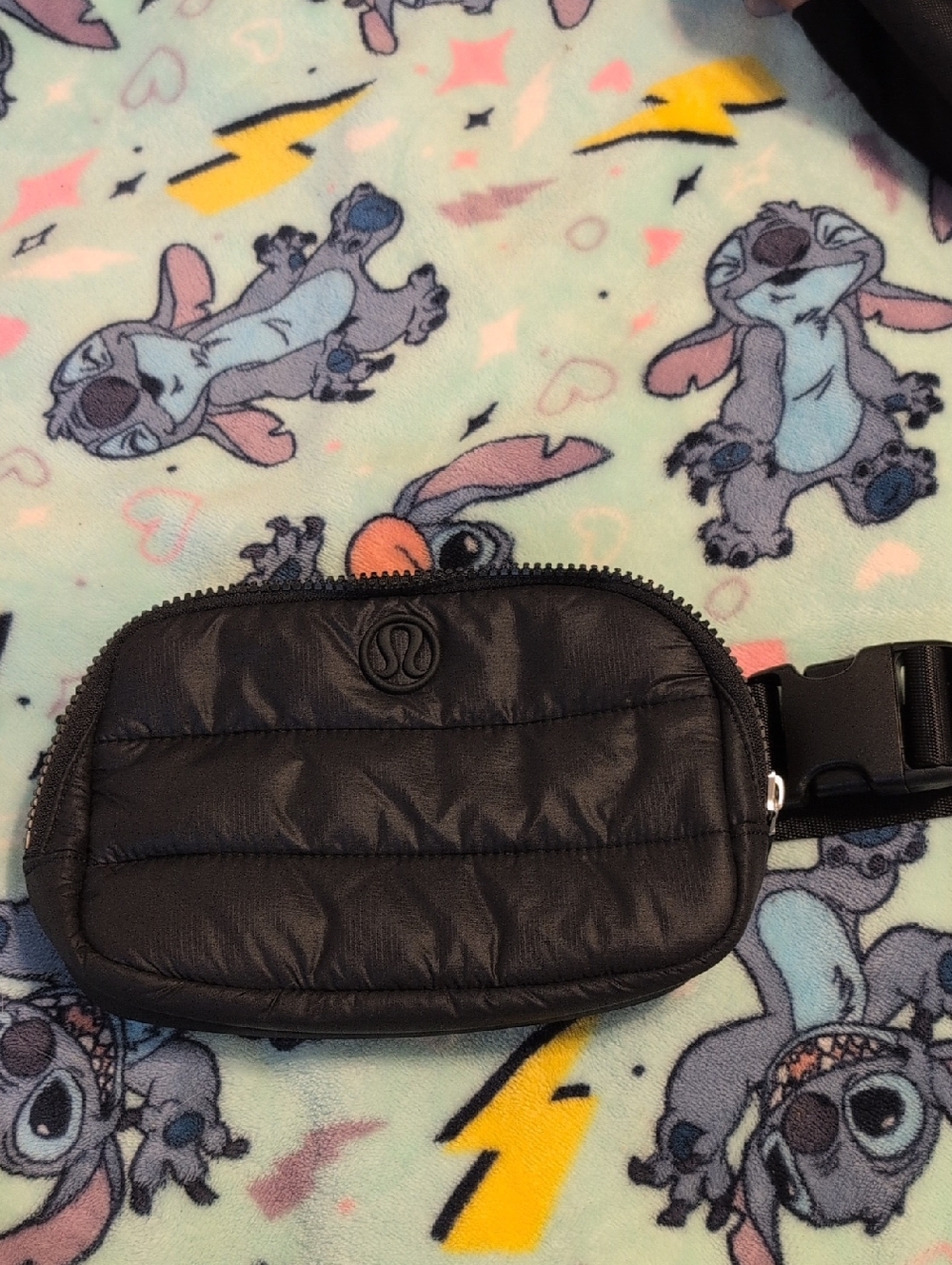 Lululemon Black Quilted Belt Bag